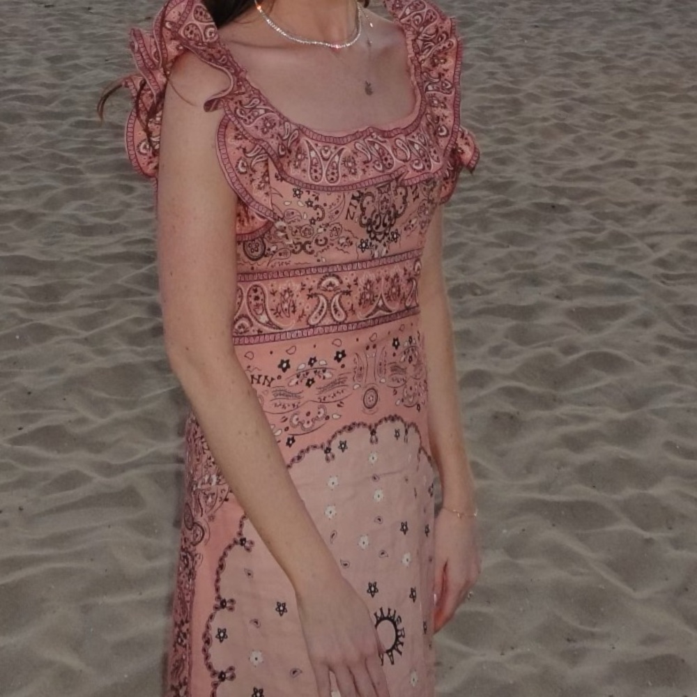 Zimmermann Blush Pink Patterned Dress